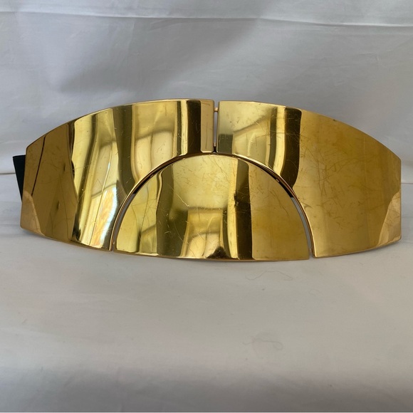 Lanvin  Galvanised gold colored brass metal belt. main image 14